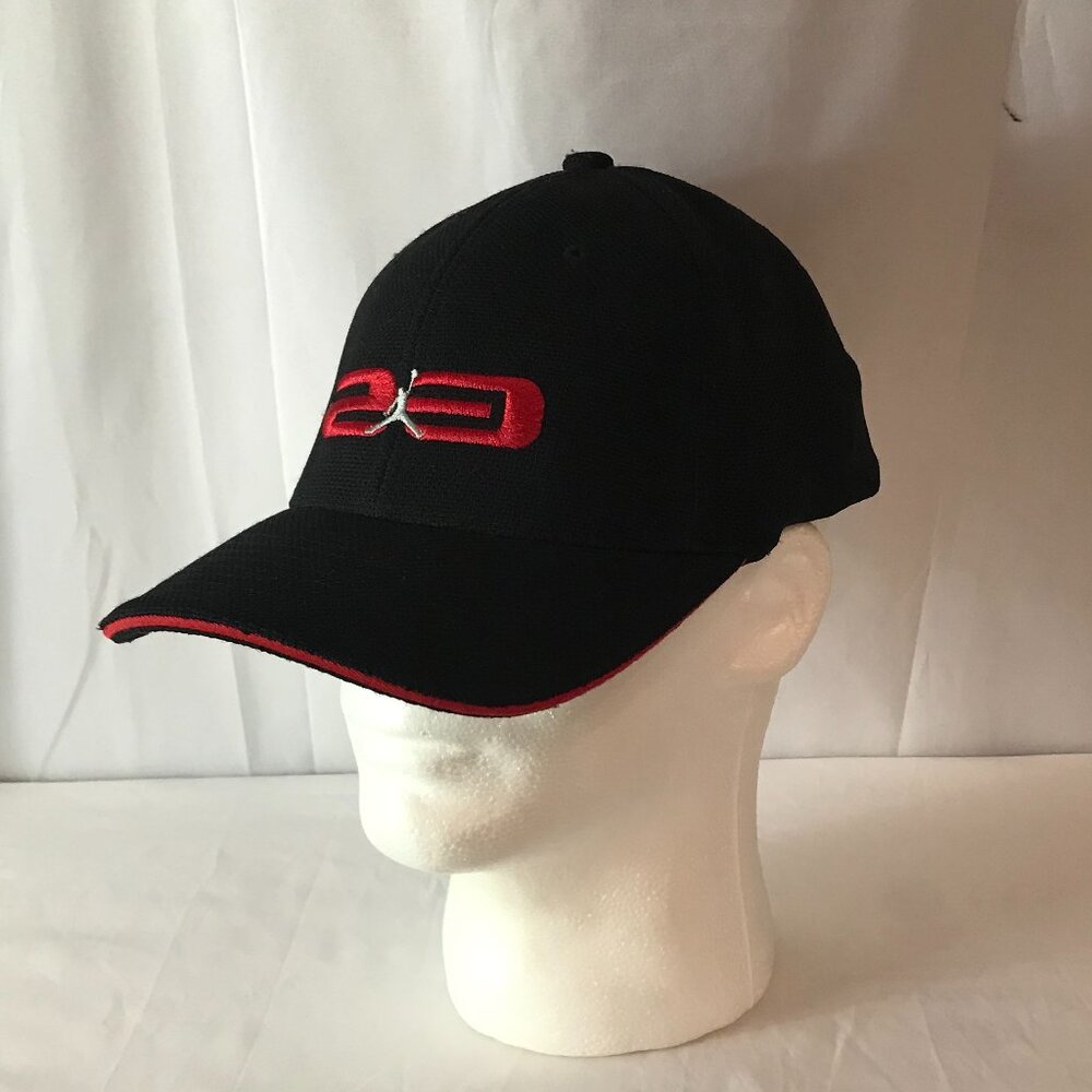 Jordan #23 In Red Curved Bill XL/XXL Activewear Athletic Sport Cut Hat